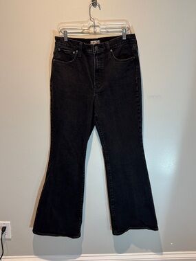 Madewell Black High-Rise Flare Jeans sz 31